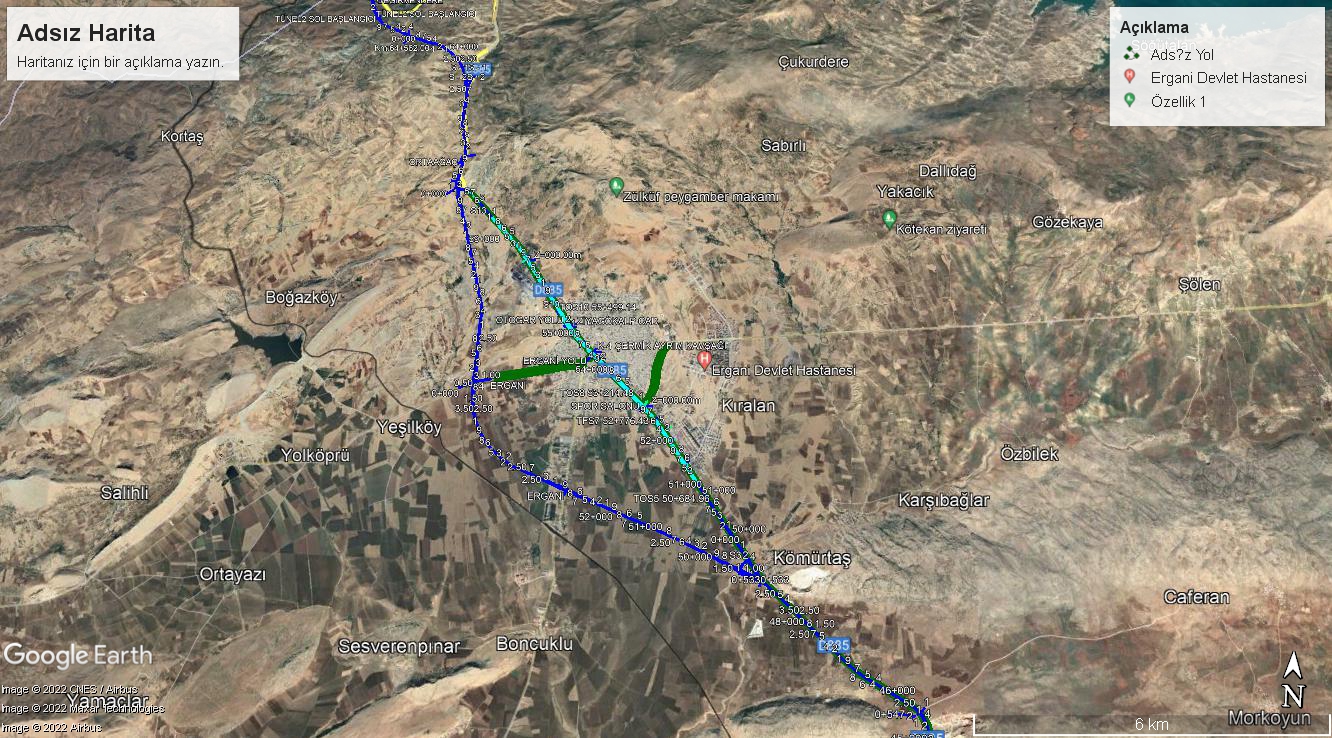 DİYARBAKIR ERGANİ YOLU ŞEHİR GEÇİŞİ DAHİL  YAPIM İŞİ